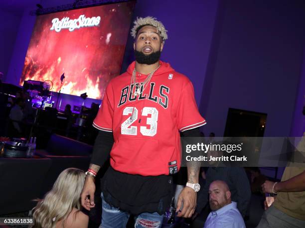 Player Odell Beckham Jr. At the Rolling Stone Live: Houston presented by Budweiser and Mercedes-Benz on February 4, 2017 in Houston, Texas. Produced...