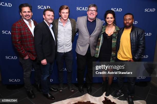 Executive Producer Peter Lenkov, Co EP Jeff Downer, Actor Lucas Till, Moderator and TV Guide Magazine's Jim Halterman, Actress Tristin Mays, and...