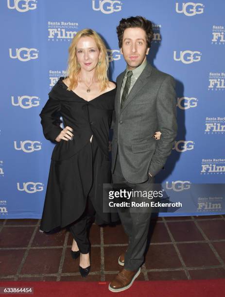 Actor Simon Helberg and wife Jocelyn Towne attend 32nd Santa Barbara International Film Festival - Virtuosos on February 4, 2017 in Santa Barbara,...