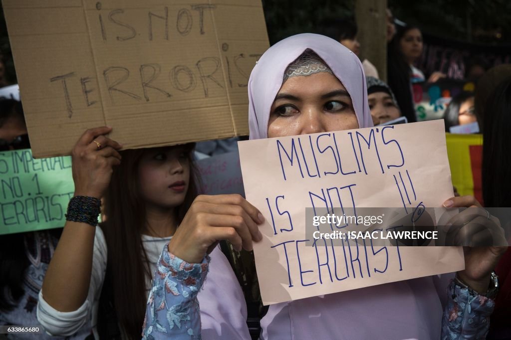 HONG KONG-US-POLITICS-TRUMP-PROTEST