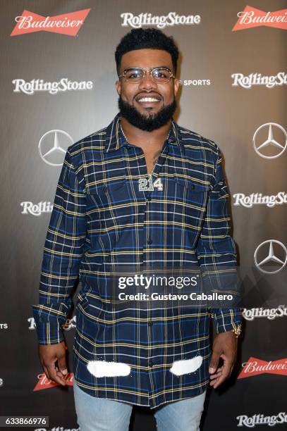 Player Ezekiel Elliott at the Rolling Stone Live: Houston presented by Budweiser and Mercedes-Benz on February 4, 2017 in Houston, Texas. Produced in...