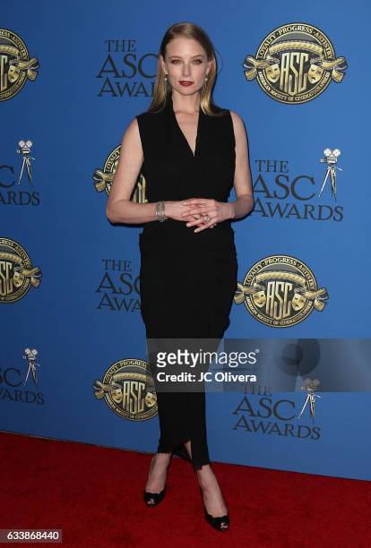 Actress Rachel Nichols attends the 31st Annual American Society of Cinematographers Awards at The Ray Dolby Ballroom at Hollywood & Highland Center...
