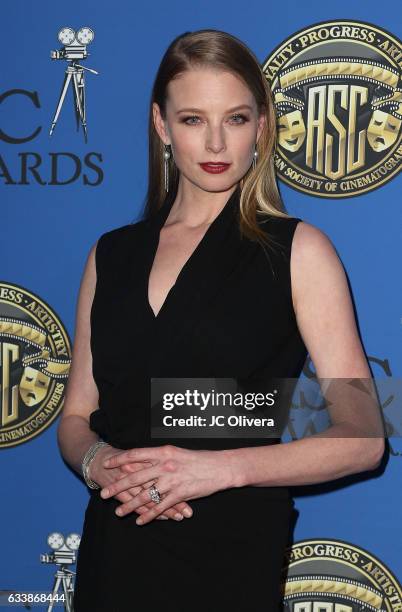 Actress Rachel Nichols attends the 31st Annual American Society of Cinematographers Awards at The Ray Dolby Ballroom at Hollywood & Highland Center...