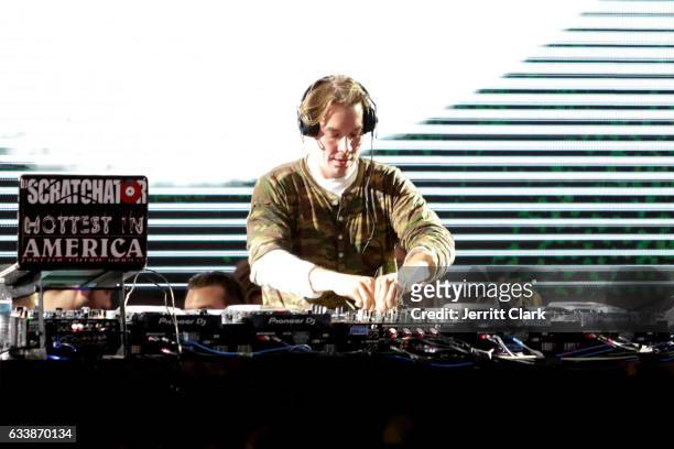 Producer Diplo performs at the Rolling Stone Live: Houston presented by Budweiser and Mercedes-Benz on February 4, 2017 in Houston, Texas. Produced...