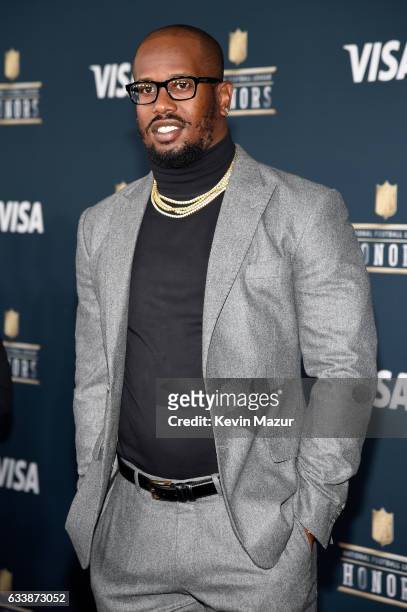 Player Von Miller attends 6th Annual NFL Honors at Wortham Theater Center on February 4, 2017 in Houston, Texas.