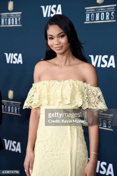 Model Chanel Iman attends 6th Annual NFL Honors at Wortham Theater Center on February 4, 2017 in Houston, Texas.