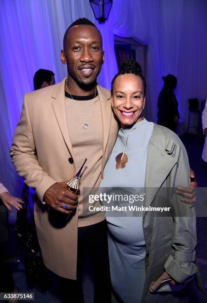 Actor Mahershala Ali and Amatus Sami-Karim attend the Virtuosos Award presented by UGG during the 32nd Santa Barbara International Film Festival at...