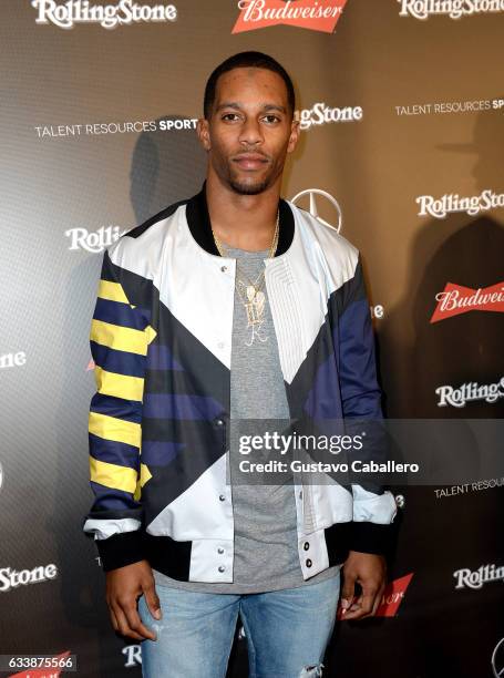 Player Victor Cruz at the Rolling Stone Live: Houston presented by Budweiser and Mercedes-Benz on February 4, 2017 in Houston, Texas. Produced in...