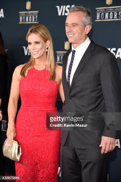 Actress Cheryl Hines and radio host Robert F. Kennedy Jr. Attend 6th Annual NFL Honors at Wortham Theater Center on February 4, 2017 in Houston,...