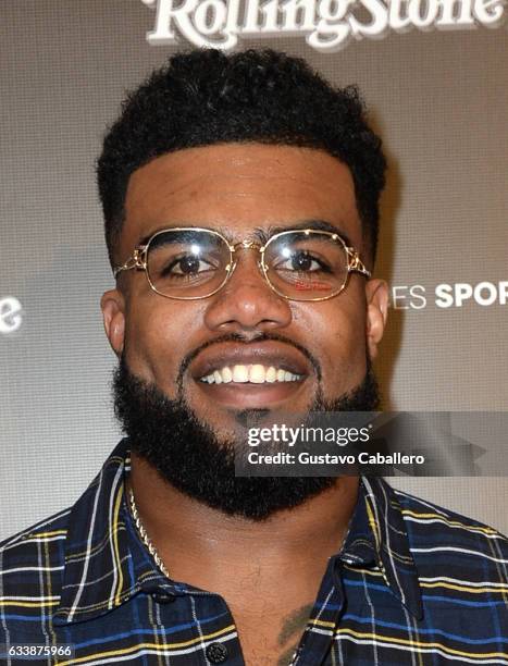 Player Ezekiel Elliott at the Rolling Stone Live: Houston presented by Budweiser and Mercedes-Benz on February 4, 2017 in Houston, Texas. Produced in...