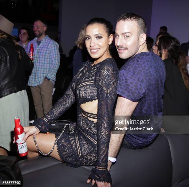 Personality Julissa Bermudez and internet personality Micah Jesse at the Rolling Stone Live: Houston presented by Budweiser and Mercedes-Benz on...