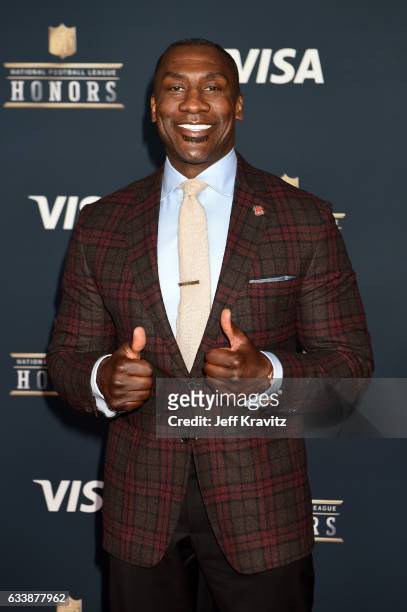Former NFL player Shannon Sharpe attends 6th Annual NFL Honors at Wortham Theater Center on February 4, 2017 in Houston, Texas.