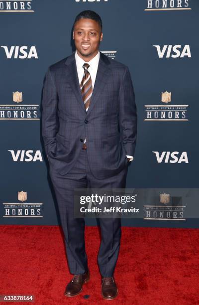 Former NFL player Warrick Dunn attends 6th Annual NFL Honors at Wortham Theater Center on February 4, 2017 in Houston, Texas.