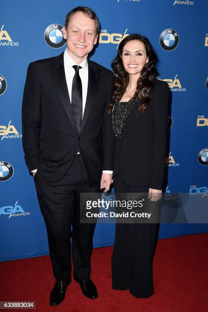 Alec Berg and Michele Maika attends the 69th Annual Directors Guild Of America Awards - Arrivals at The Beverly Hilton Hotel on February 4, 2017 in...