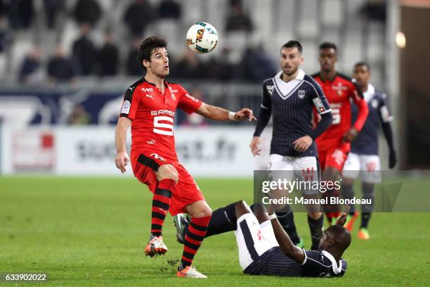 Yoann Gourcuff of Rennes during the Ligue 1 match between Girondins de Bordeaux and Stade Rennais Rennes at Nouveau Stade de Bordeaux on February 4,...