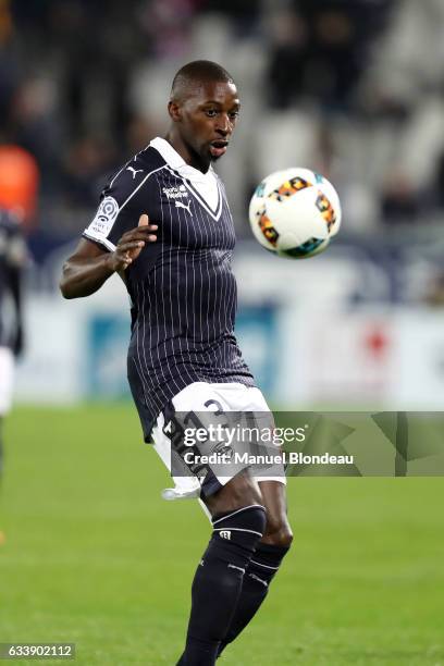 Younousse Sankhare of Bordeaux during the Ligue 1 match between Girondins de Bordeaux and Stade Rennais Rennes at Nouveau Stade de Bordeaux on...