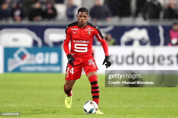 Ludovic Baal of Rennes during the Ligue 1 match between Girondins de Bordeaux and Stade Rennais Rennes at Nouveau Stade de Bordeaux on February 4,...