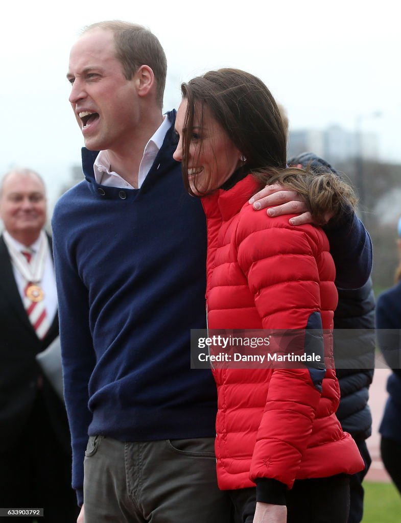 The Duke & Duchess Of Cambridge And Prince Harry Join Team Heads Together At A London Marathon Training Day