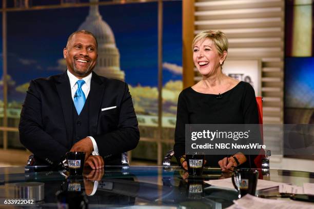 Pictured: Tavis Smiley, Host, PBS Tavis Smiley and Danielle Pletka, SVP, Foreign and Defense Policy Studies at the American Enterprise Institute,...