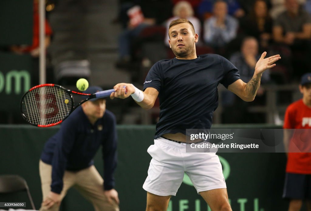 Canada v GB: Davis Cup by BNP Paribas World Group First Round - Day 3