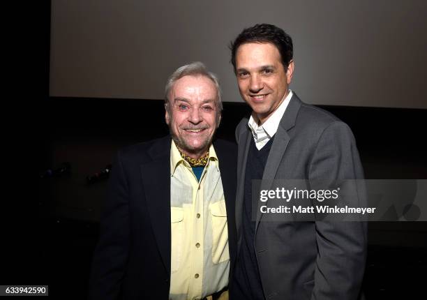 Director John G. Avildsen and actor Ralph Macchio attend a screening of 'John G. Avildsen: King of the Underdogs' during the 32nd Santa Barbara...