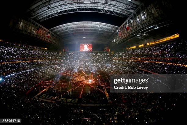 Lady Gaga performs during the Pepsi Zero Sugar Super Bowl 51 Halftime Show at NRG Stadium on February 5, 2017 in Houston, Texas.