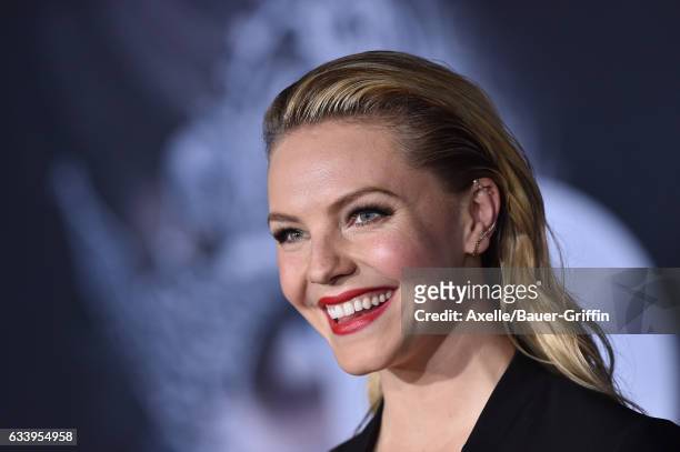 Actress Eloise Mumford arrives at the premiere of Universal Pictures' 'Fifty Shades Darker' at The Theatre at Ace Hotel on February 2, 2017 in Los...