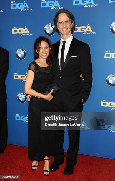 Director Jay Roach and wife Susanna Hoffs attends the 69th annual Directors Guild of America Awards at The Beverly Hilton Hotel on February 4, 2017...