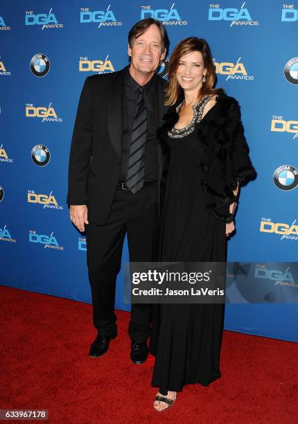Actor Kevin Sorbo and wife Sam Sorbo attend the 69th annual Directors Guild of America Awards at The Beverly Hilton Hotel on February 4, 2017 in...
