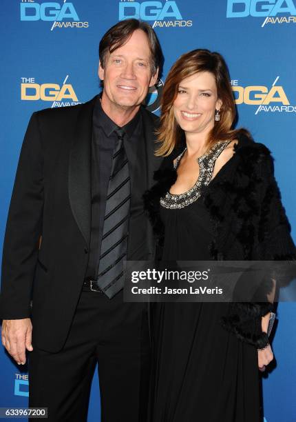 Actor Kevin Sorbo and wife Sam Sorbo attend the 69th annual Directors Guild of America Awards at The Beverly Hilton Hotel on February 4, 2017 in...