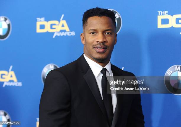 Actor/director Nate Parker attends the 69th annual Directors Guild of America Awards at The Beverly Hilton Hotel on February 4, 2017 in Beverly...