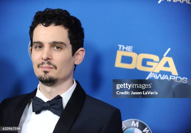 Director Damien Chazelle attends the 69th annual Directors Guild of America Awards at The Beverly Hilton Hotel on February 4, 2017 in Beverly Hills,...