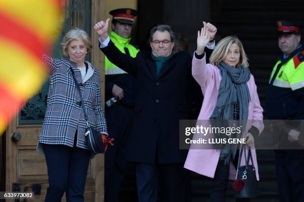 Former President of the Catalan Government and leader of Partit Democrata Europeu Catala PDECAT Artur Mas , former Catalan vice-president of Catalan...