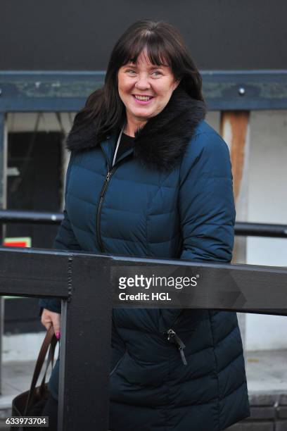 Celebrity Big Brother winner Coleen Nolan seen at the ITV Studios on February 6, 2017 in London, England.