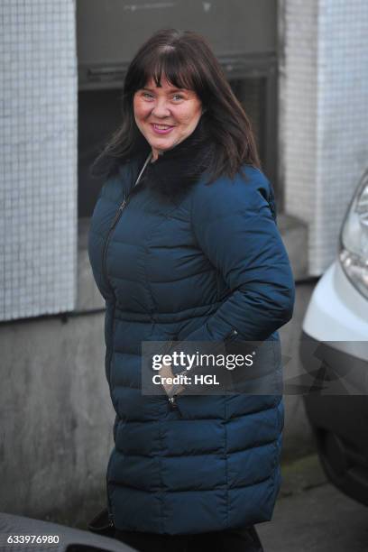 Celebrity Big Brother winner Coleen Nolan seen at the ITV Studios on February 6, 2017 in London, England.