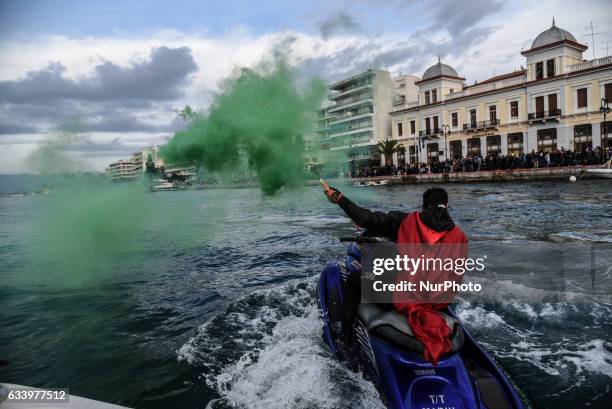 Start of the unique Sea Carneval sessions in Chalkida on Euboea. The carneval in Chalkida takes place on the streets and in the crazy water zone at...