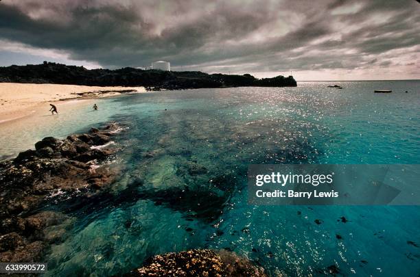 With a population on the entire island of only 800, few swimmers visit the turquoise waters of English Bay, 27th May 1997, on Ascension, a small...