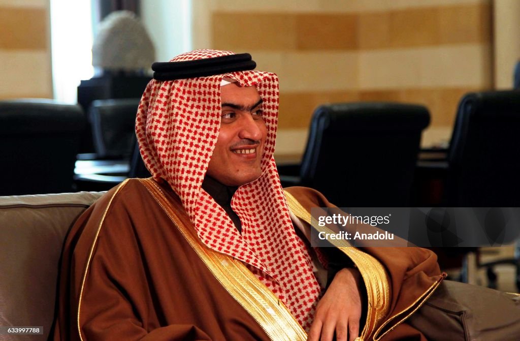 Saudi Arabia's Arab Gulf Affairs Minister Thamer al-Sabhan in Beirut