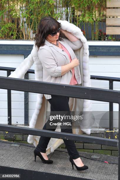 Celebrity Big Brother winner Coleen Nolan seen filming for the Loose Women show on February 6, 2017 in London, England.