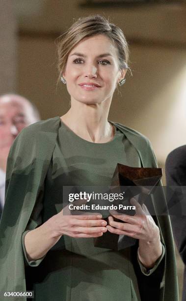 Queen Letizia of Spain attends 2016 Innovation and Design Awards on February 6, 2017 in Alcala de Henares, Spain.