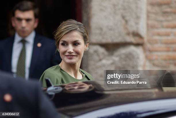 Queen Letizia of Spain attends 2016 Innovation and Design Awards on February 6, 2017 in Alcala de Henares, Spain.