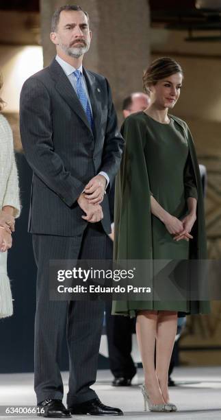 King Felipe of Spain and Queen Letizia of Spain attend 2016 Innovation and Design Awards on February 6, 2017 in Alcala de Henares, Spain.