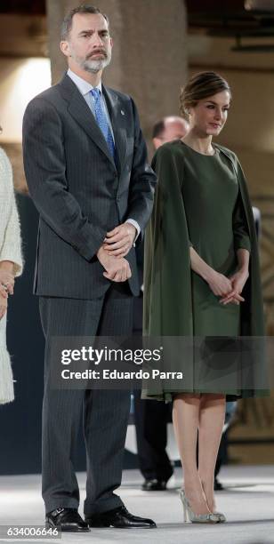 King Felipe of Spain and Queen Letizia of Spain attend 2016 Innovation and Design Awards on February 6, 2017 in Alcala de Henares, Spain.