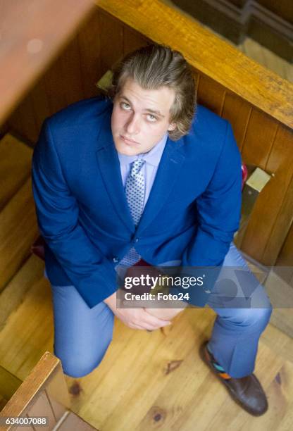 Murder accused Henri van Breda during his appearance at the Cape High Court on February 03, 2017 in Cape Town, South Africa. Van Breda, who is...