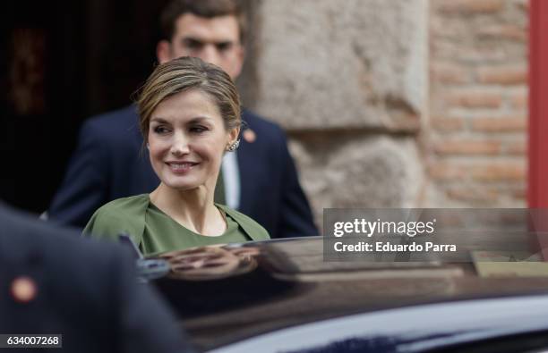 Queen Letizia of Spain attends 2016 Innovation and Design Awards on February 6, 2017 in Alcala de Henares, Spain.