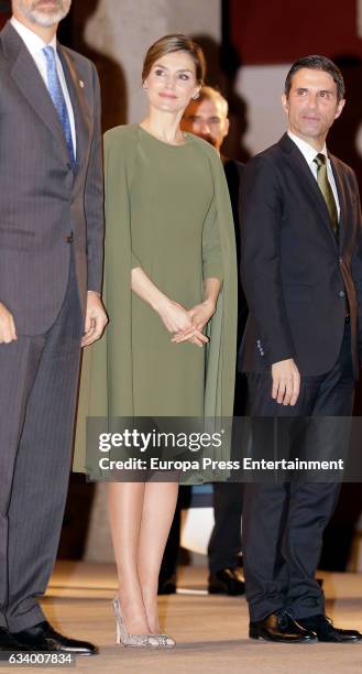 Queen Letizia of Spain attends 2016 Innovation and Design Awards on February 6, 2017 in Alcala de Henares, Spain.