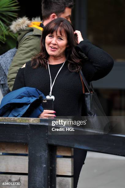 Coleen Nolan seen after presenting on the Loose Women show on February 6, 2017 in London, England.