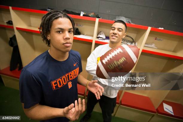 Clarkson Secondary School students Tyrell Richards and Deionte Knight have both been signed to play football at colleges in the U.S. Tyrell will...