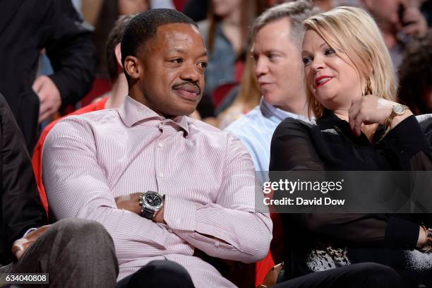 Former NBA player, Steve Francis attends the Chicago Bulls against the Houston Rockets on February 3, 2017 at the Toyota Center in Houston, Texas....