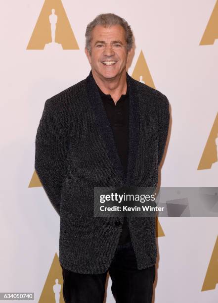 Actor/filmmaker Mel Gibson attends the 89th Annual Academy Awards Nominee Luncheon at The Beverly Hilton Hotel on February 6, 2017 in Beverly Hills,...